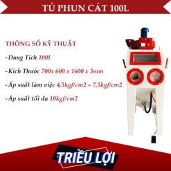 Tủ phun cát tuần hoàn (100L)