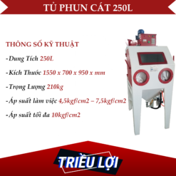 Tủ phun cát 250L