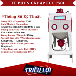 Tủ phun cát áp lực