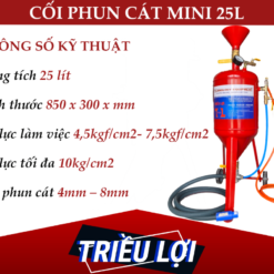 Cối phun cát mini 25L