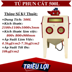 Tủ phun cát 500L