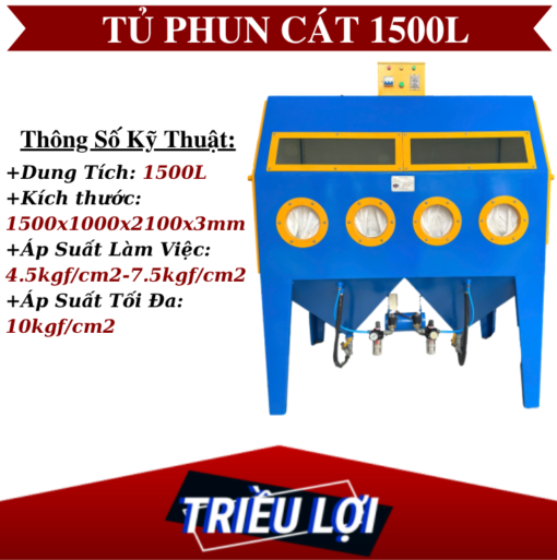 TỦ PHUN CÁT TUẦN HOÀN 2 NGƯỜI PHUN