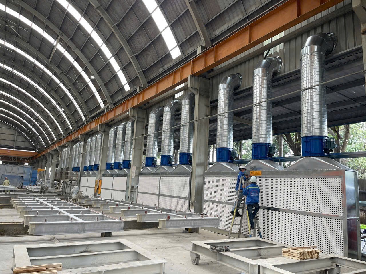 Hệ thống phòng phun sơn công nghiệp Triều Lợi
