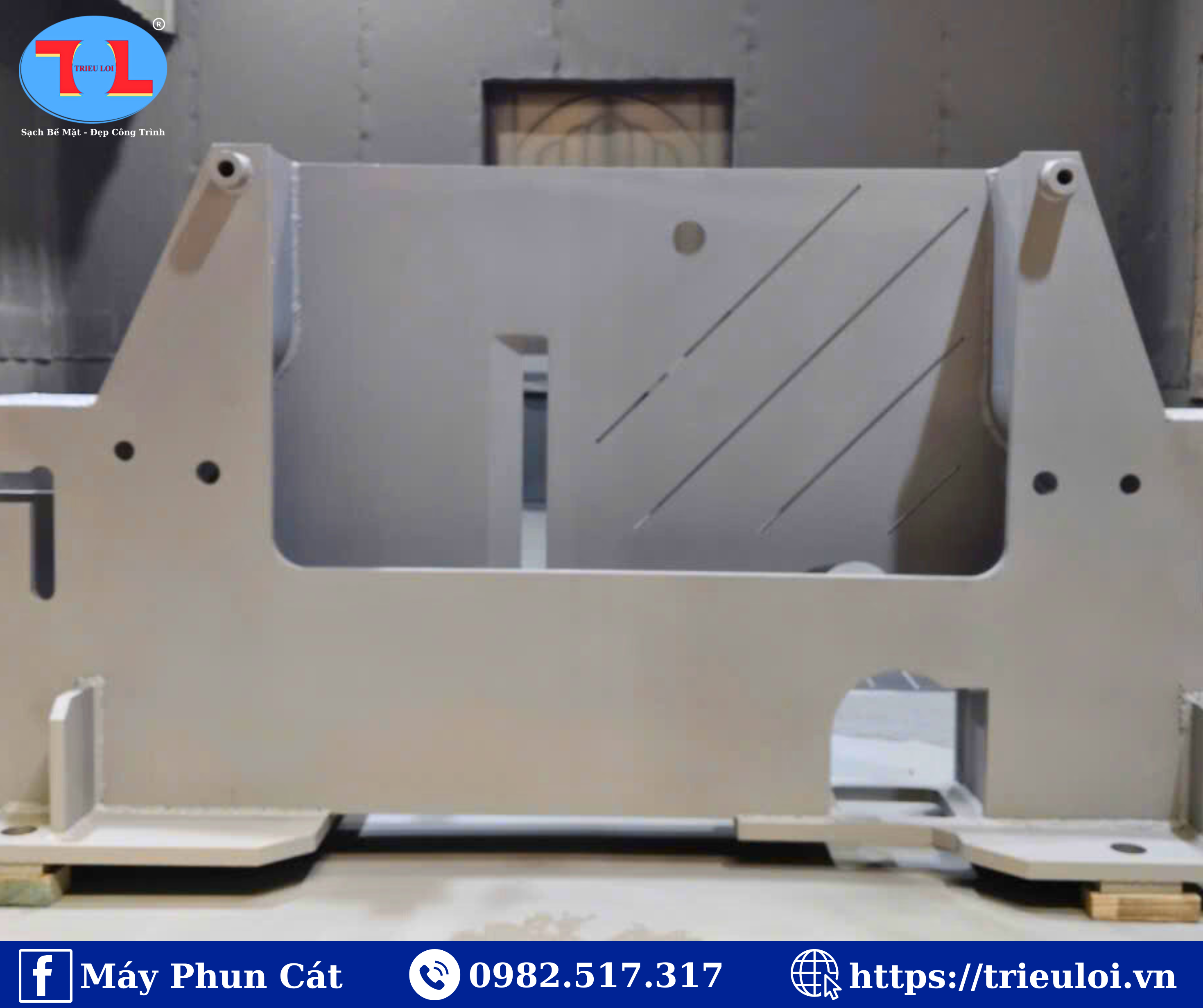 Bề mặt gỉ sét trước phun bi